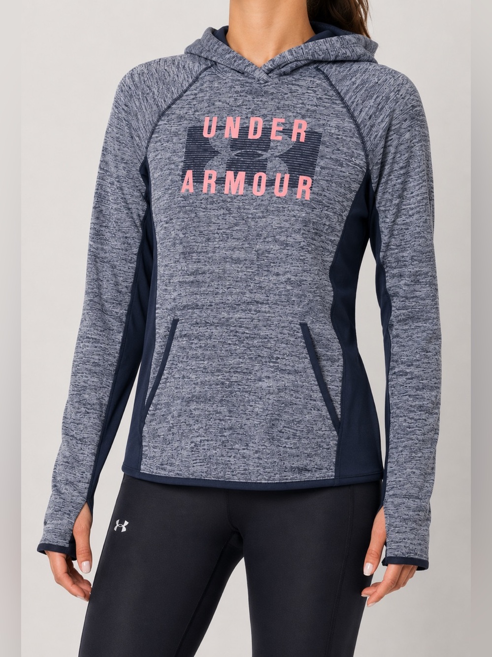 UNDER‎ ARMOUR storm coldgear hoodie size small - blue & pink